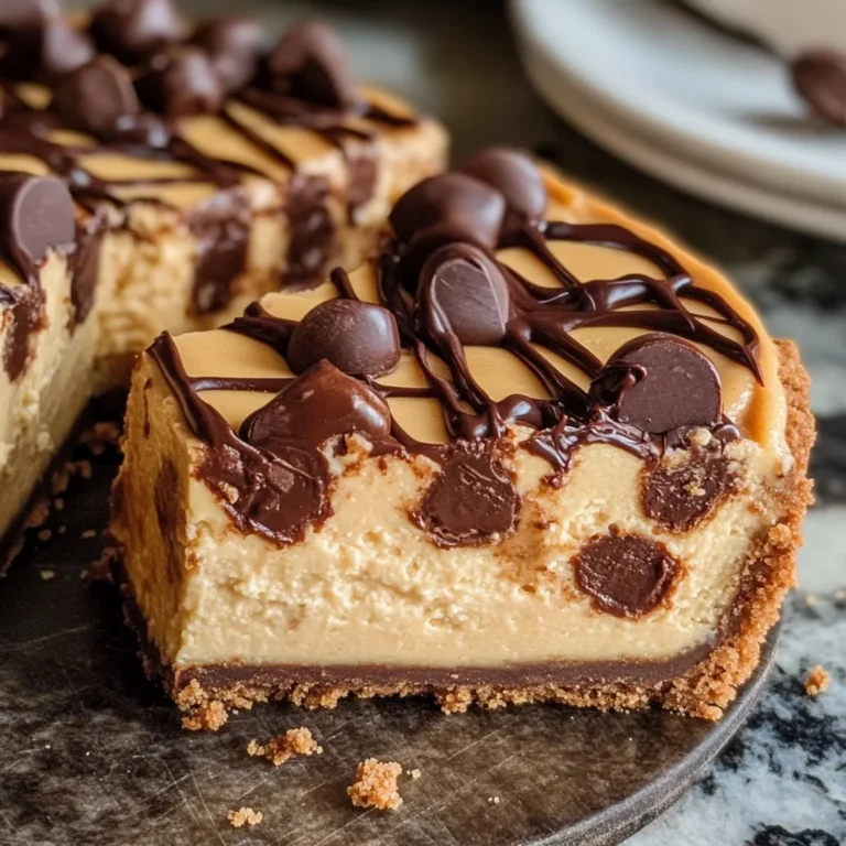 Chocolate Peanut Butter Swirl Cheesecake