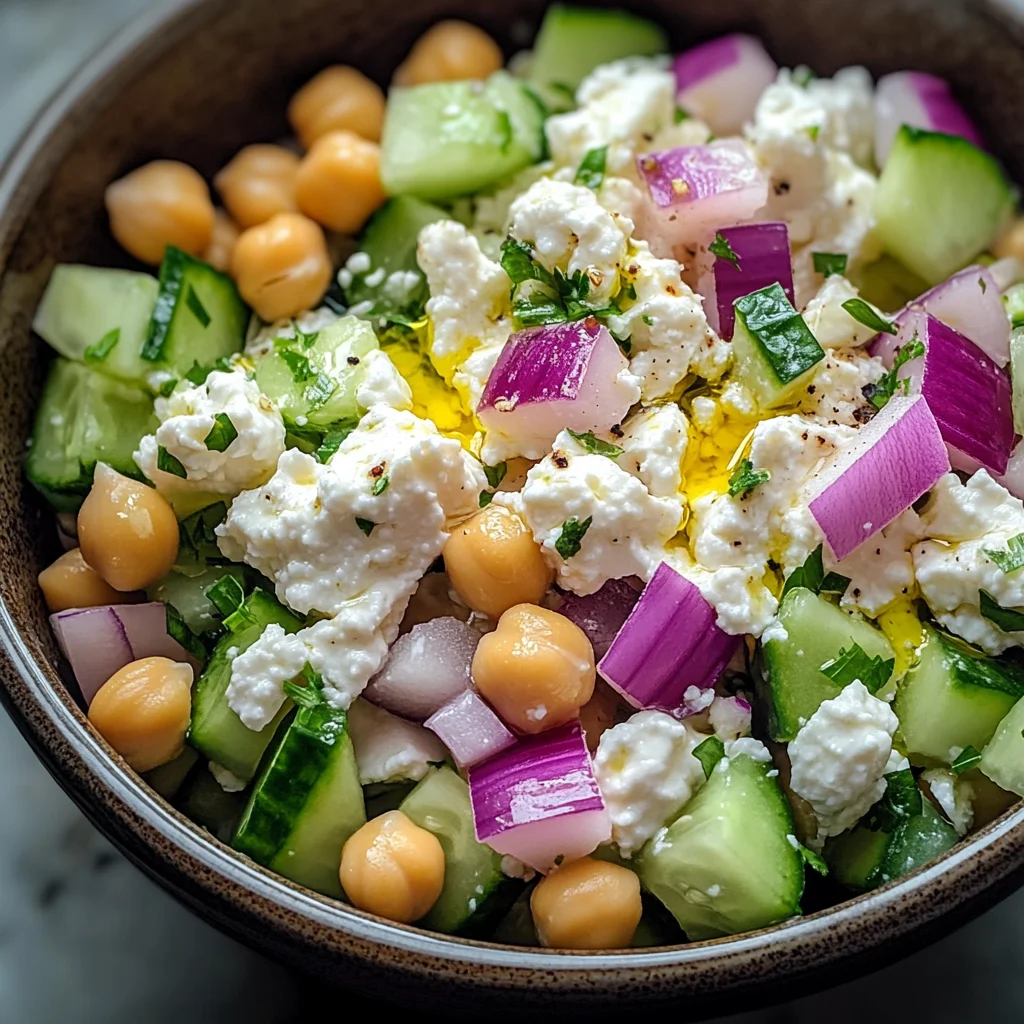 Cottage Cheese and Chickpea Salad: A Refreshing and Protein-Packed Delight