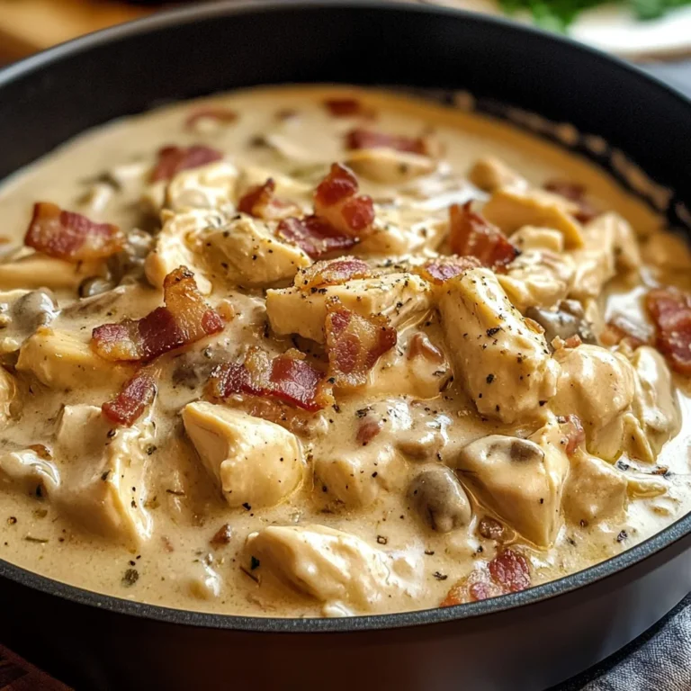 Creamy Chicken & Bacon Stroganoff