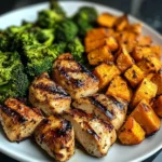 Grilled Chicken & Roasted Sweet Potato Power Plate