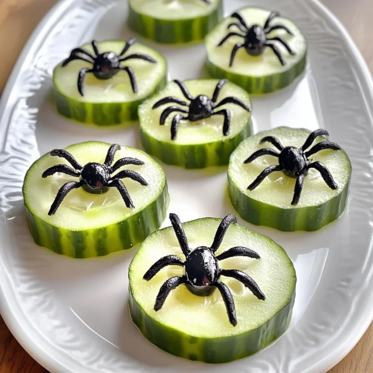 Keto Spider Cucumber Appetizer Bites