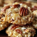 No-Bake Coconut Pecan Praline Cookies