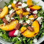 Simple Peach Feta Salad
