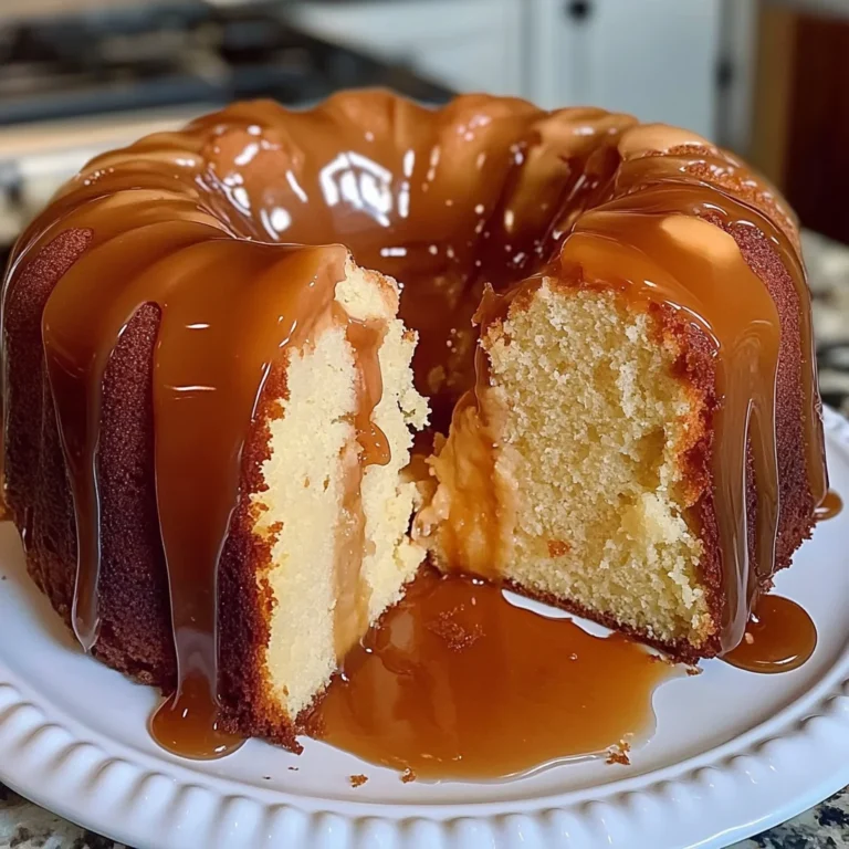 Caramel Cream Cheese Pound Cake