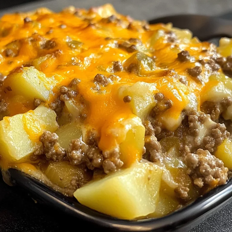 Cheesy Ground Beef & Potato Casserole