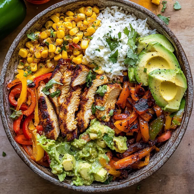 Chicken Fajita Tortilla Bowls