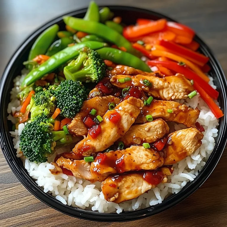 Chili Chicken & Mixed Veggie Rice Bowl
