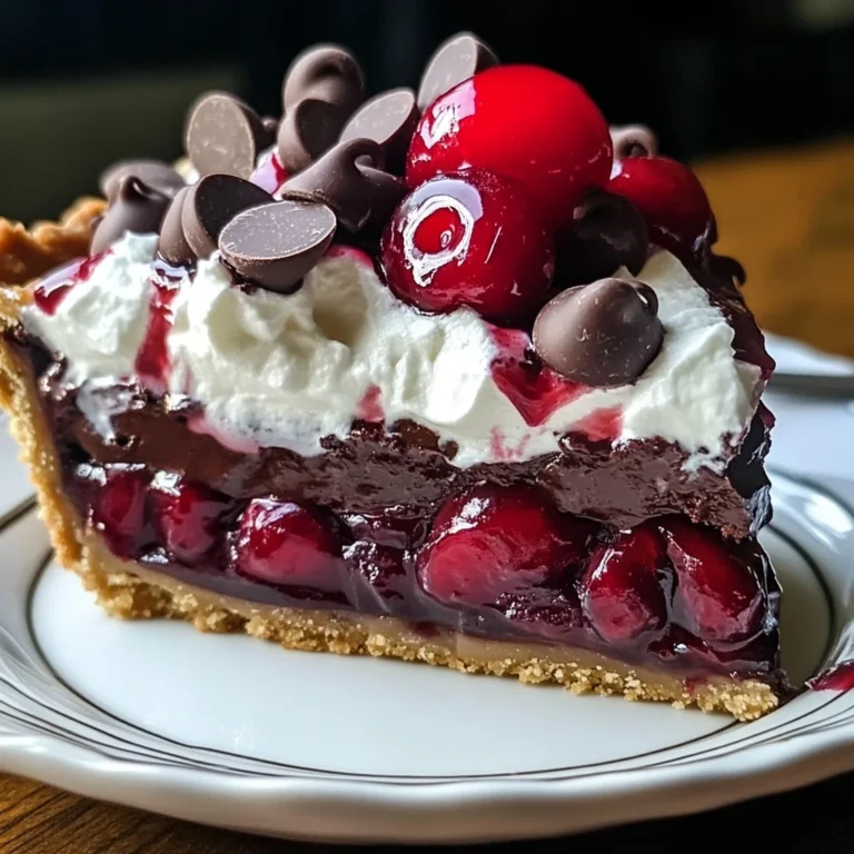 Chocolate Cherry Cream Pie