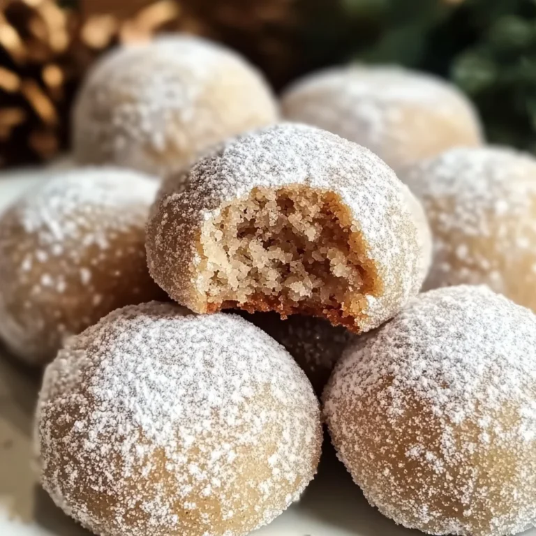 Cinnamon Sugar Snowball Cookies