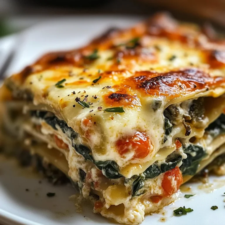 Creamy Veggie White Lasagna