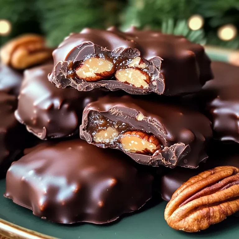 Easy Christmas Pecan Turtles
