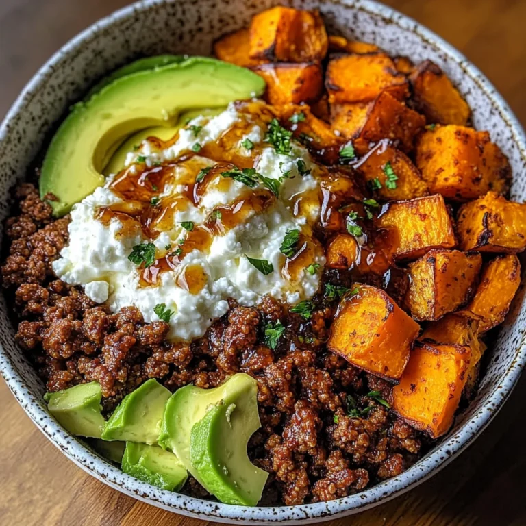 Ground Beef Hot Honey Bowl