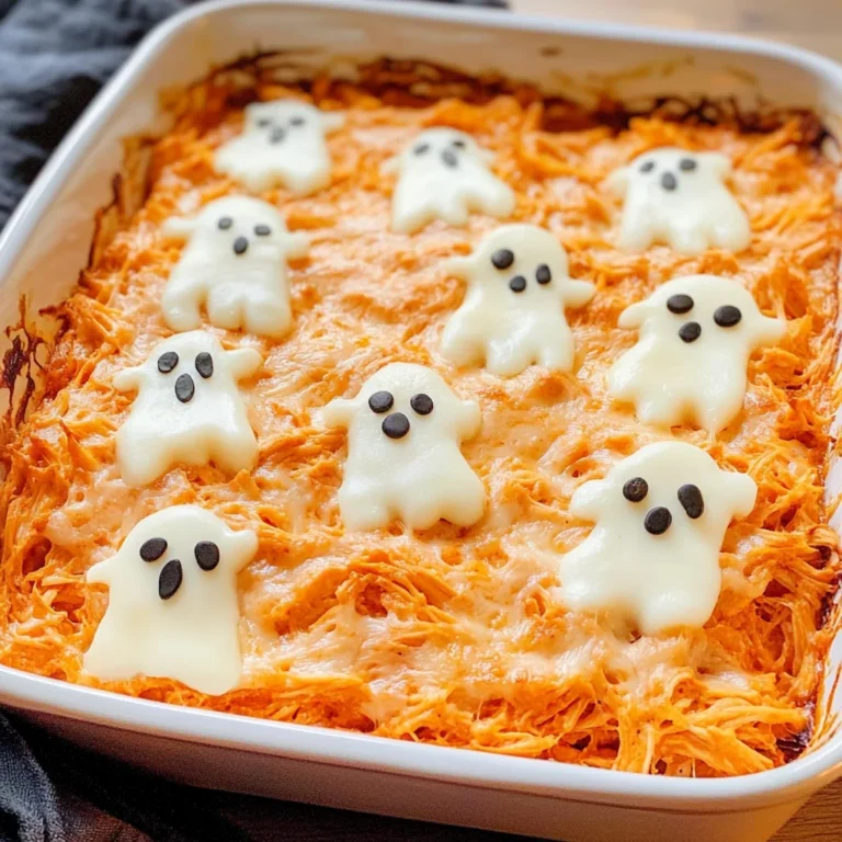 Halloween Buffalo Chicken Dip (Booffalo Dip)
