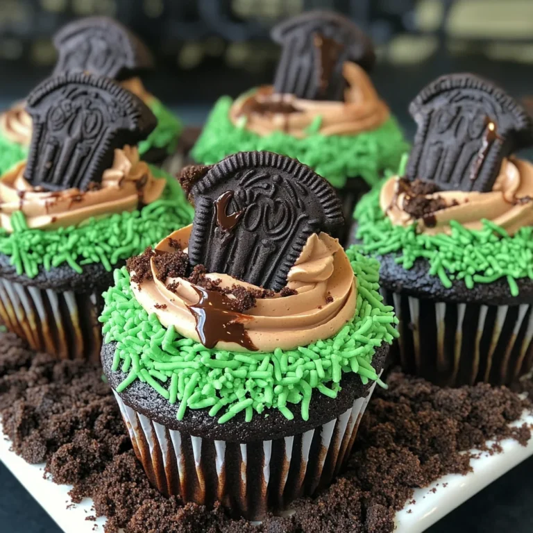 Halloween Graveyard Cupcakes