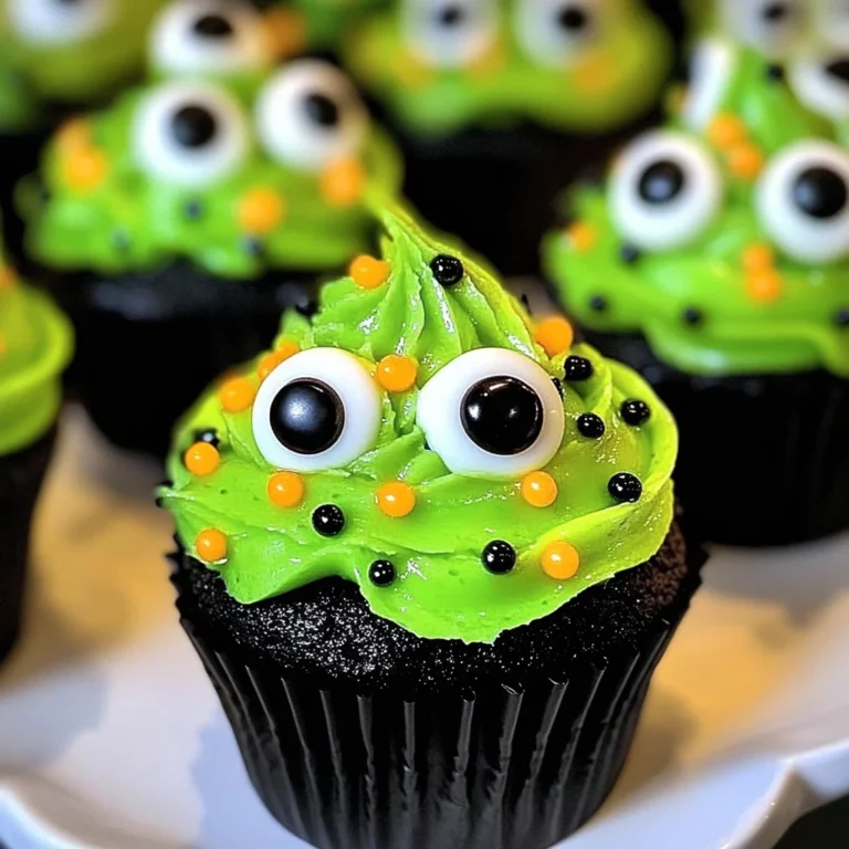 Halloween Slime Cupcakes
