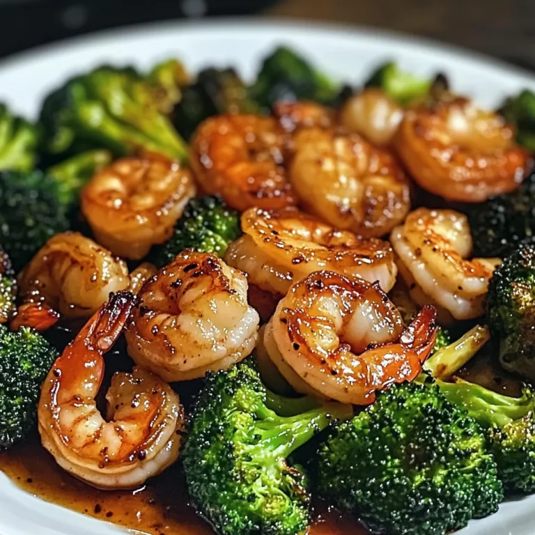 Honey Garlic Shrimp Roasted Broccoli