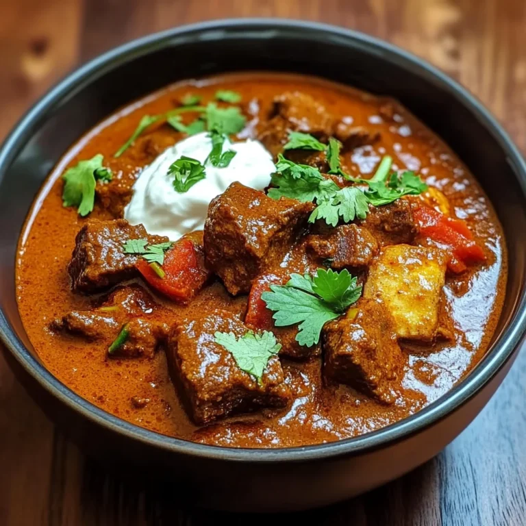 Indian Beef Curry with Tomato Gravy and Whole Spices