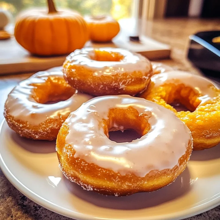 Maple Glazed Pumpkin Donuts