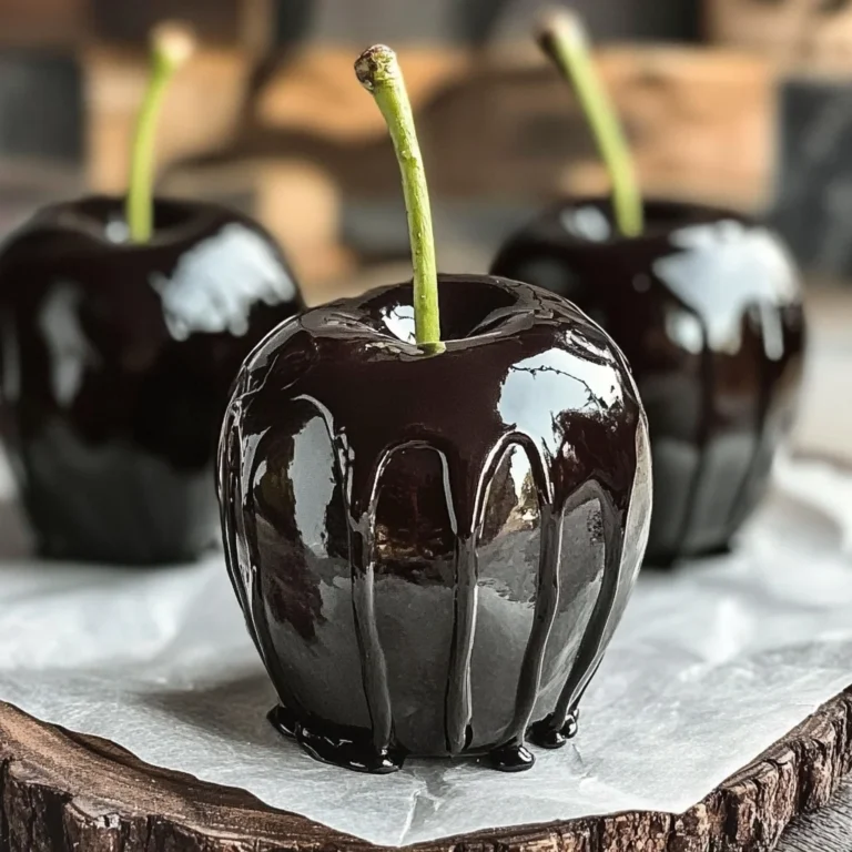 Poison Toffee Apples for Halloween