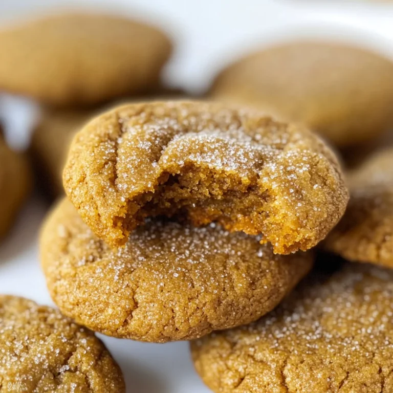 Soft and Chewy Pumpkin Molasses Cookies
