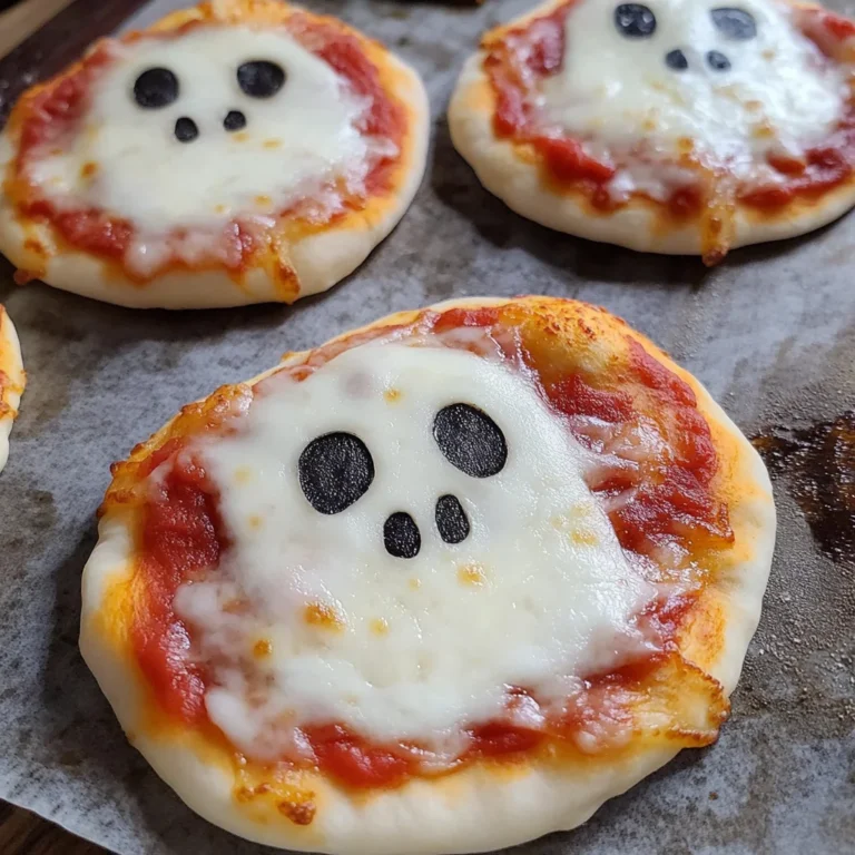 Spooktacular Mini Ghost Pizzas That Are Eerily Easy to Make