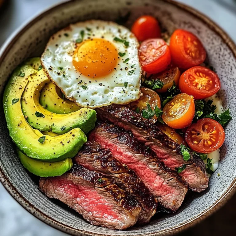 Steak and Eggs Breakfast Bowl