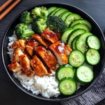 Teriyaki Chicken Rice Bowl with Fresh Veggies
