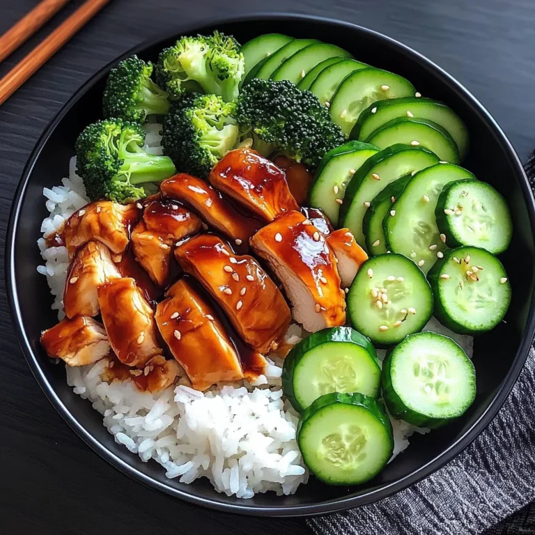 Teriyaki Chicken Rice Bowl with Fresh Veggies
