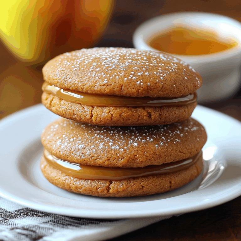 Apple Cider Whoopie Pie cookies with Caramel Filling