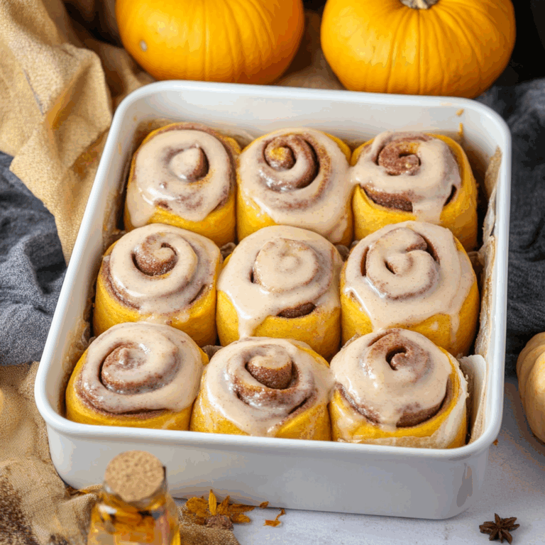 Homemade Pumpkin Chai Cinnamon Rolls