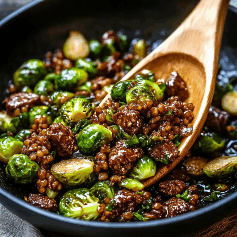Beef and Brussels Sprouts Stir-Fry