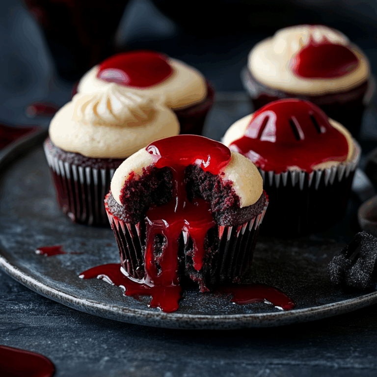 Vampire Bite Halloween Cupcakes: A Spooky Delight with a Deliciously Sinister Twist
