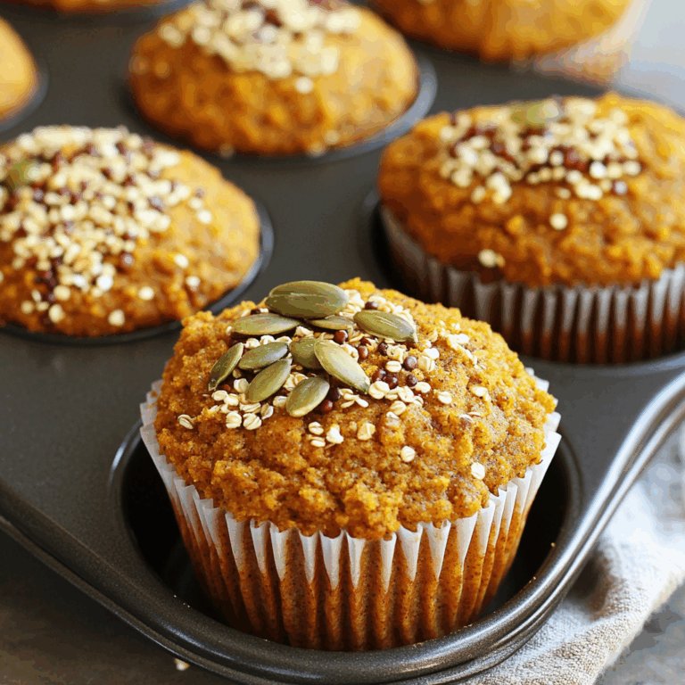 Skinny Pumpkin Quinoa Muffins
