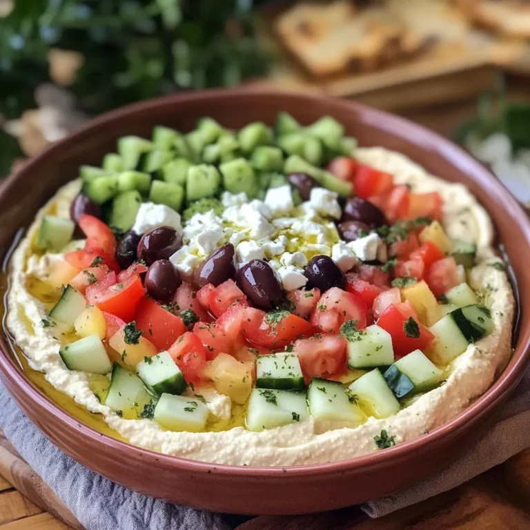 7 Layer Greek Hummus Dip