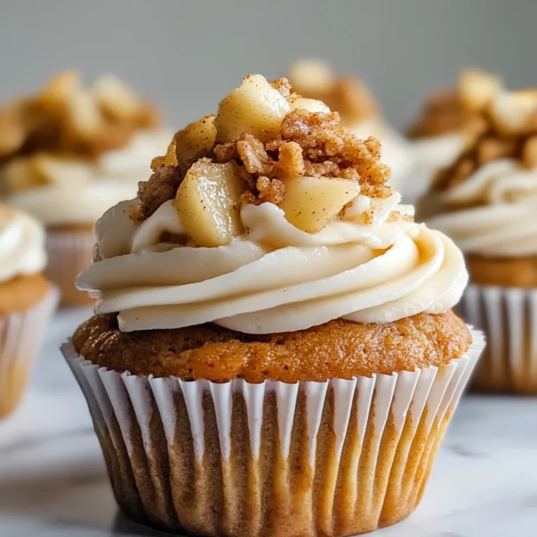 Apple Crisp Cupcakes