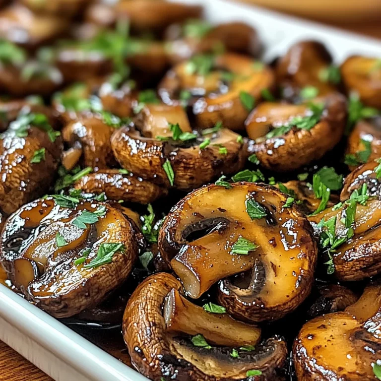 Balsamic Roasted Mushrooms