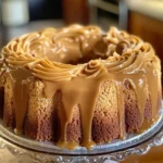 Buttermilk Sour Cream Pound Cake with Southern Caramel Icing