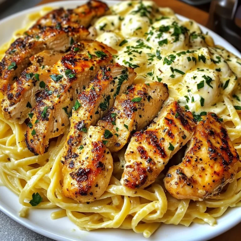Creamy Garlic Chicken Linguine