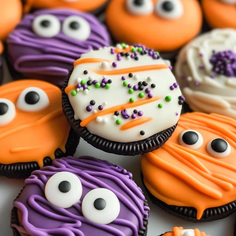Easy Halloween Dipped Oreo Cookies Recipe
