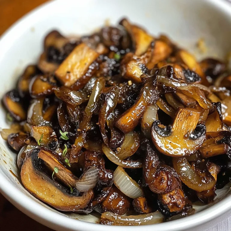 Flavorful Caramelized Mushrooms and Onions