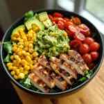Grilled Chicken Power Bowl with Guac & Veggies