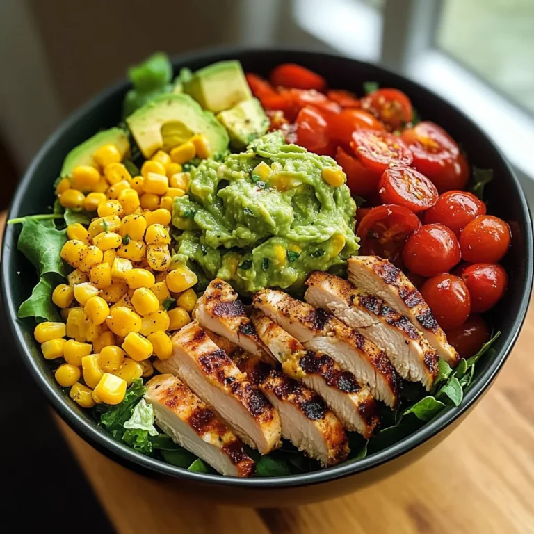 Grilled Chicken Power Bowl with Guac & Veggies