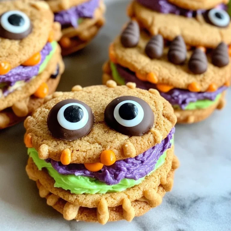 Monster Cookie Sandwiches