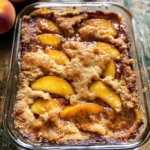Old School Easy Brown Sugar Peach Cobbler