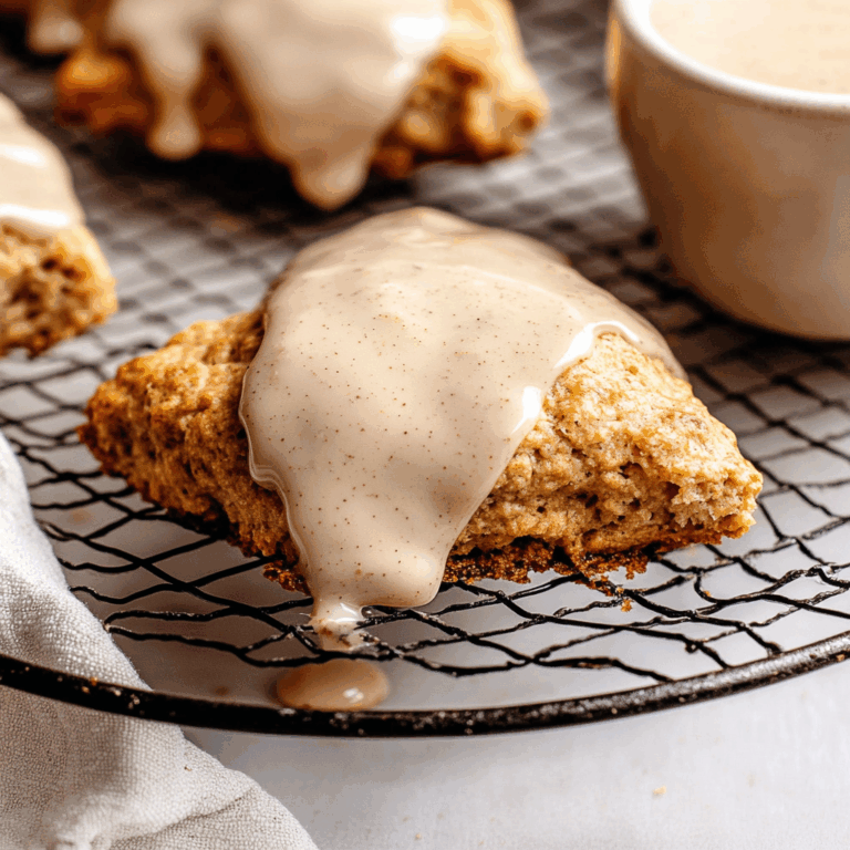 Homemade Chai Scones with Maple Chai Glaze