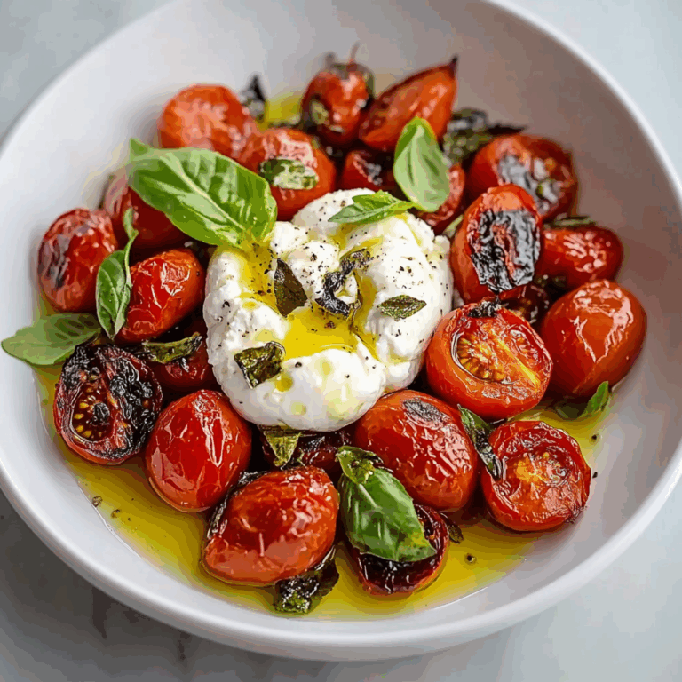 Juicy Roasted Tomatoes with Burrata