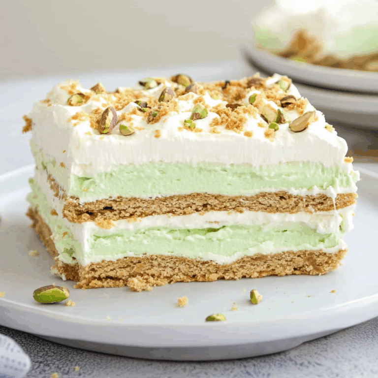 Pistachio Icebox Cake