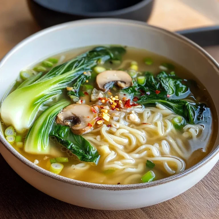 25-Minutes Ginger Garlic Bok Choy Soup - A Delicious Choice