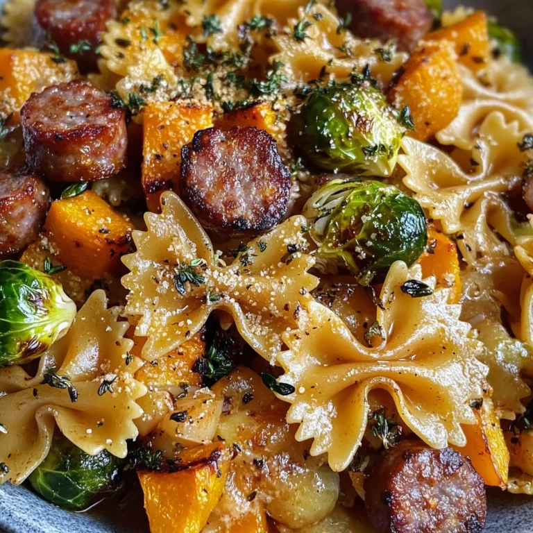 Autumn Sausage Pasta Squash