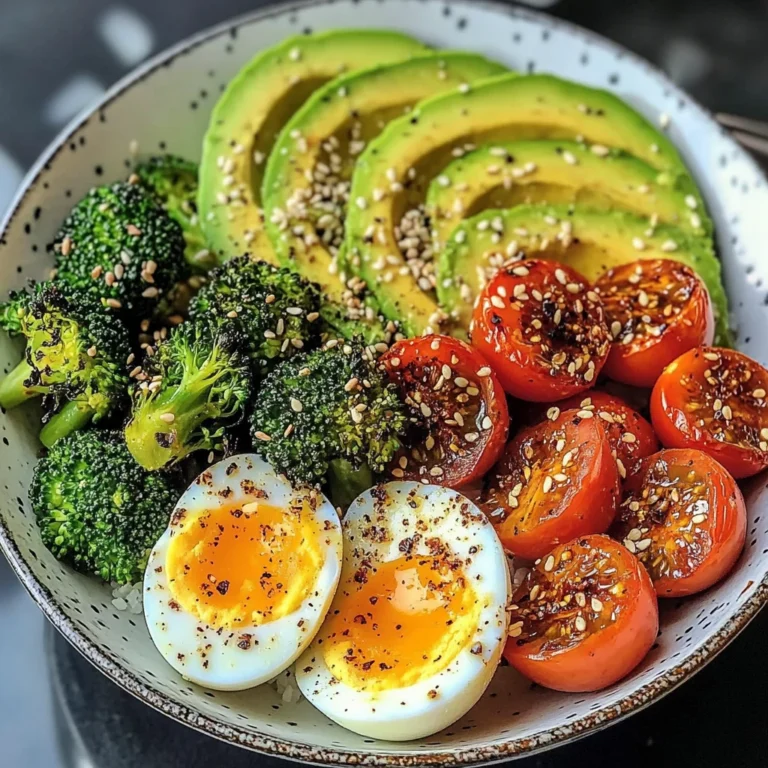 Avocado, Egg & Roasted Veggie Bowl